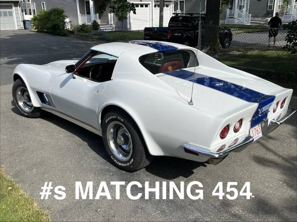 1973 Corvette w/ #s matching factory 454 & TH400 1