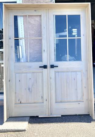 Solid wood double exterior 1