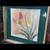 Genuine 1940s Gen Matuscha Hollywood finger paint Florals/orig frames 3 thumbnail