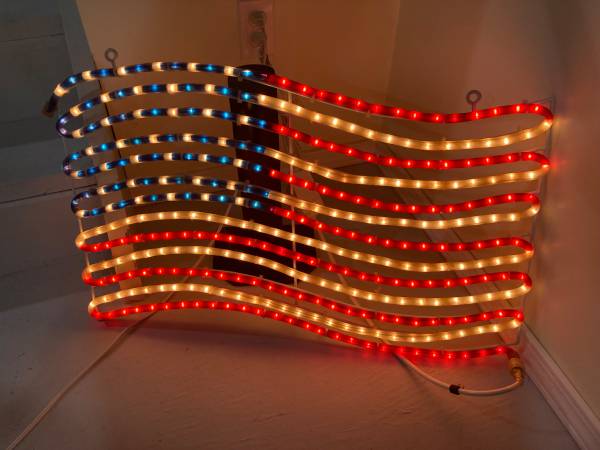 Lighted American Flag 1