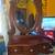 Vintage Tabletop Vanity Mirror With Three Drawers 1 thumbnail