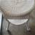 White wicker rocking chair with cushion and pillow and round table 3 thumbnail