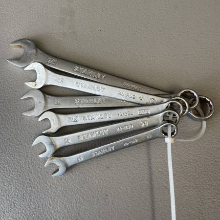 6 Stanley Combination Wrenches 1