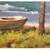 Stunning  Florida Beach Oil Painting 45 X 33 Frame 5 thumbnail