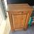 Solid Oak Kitchen Trash Can Wood Cabinet 3 thumbnail