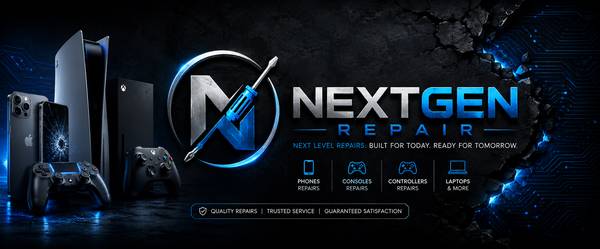 NextGen Repair, Cellphone Repair Console Repair, Controller Repair. 1