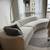 Curved modular mcm boucle couch (2 piece) 2 thumbnail