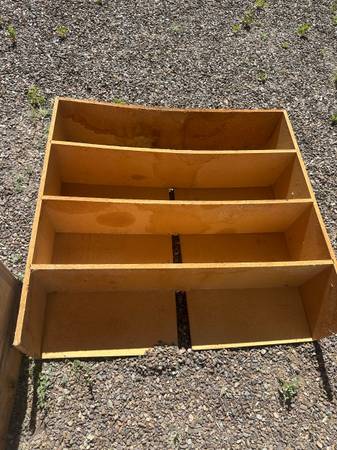 Curb Alert! Free vintage storage, scrap wood, & garage shelving 1
