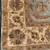 Vintage light blue and cream 8' x 11' wool area rug 6 thumbnail