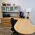 Desk with cabinets and attached meeting table 3 thumbnail