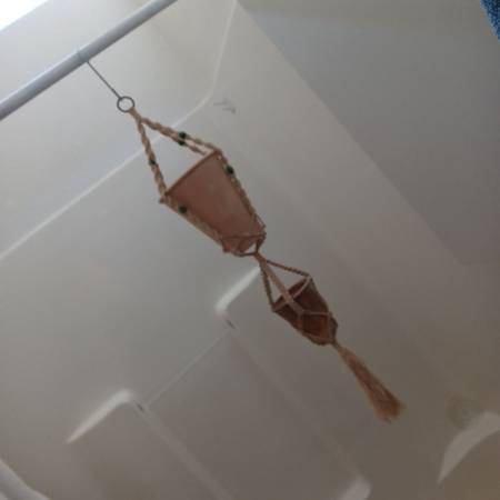 Macrame Plant Pot Hanger Vintage 1
