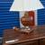 TABLE LAMP- CERAMIC MARBLE LIKE FINISH with shade. 1 thumbnail