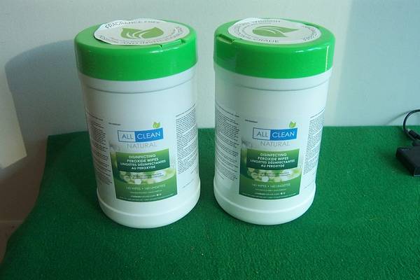 Disinfecting Peroxide Wipes - 2 Containers 1