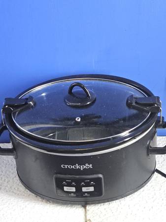 Classic Crock-Pot 6-Quart Slow Cooker (Model CPSCVO60LL-BP) – Super Clean! 1