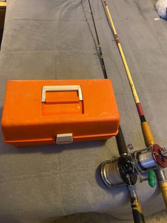 2 Trolling Combos plus box of Spoons 1