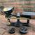 Antique cast iron scale with weights 2 thumbnail