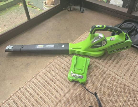 Leaf Blower/Sweeper, Greenworks 40V 150 MPH 1