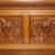 Antique Oak Monk's Bench Bench w/Nautical Carvings - RJ Horner Style 2 thumbnail