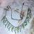 ELEGANT GREEN & BLUE RHINESTONE NECKLACE 1 thumbnail