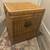 Vintage Square Wicker Chest with Brass Clasp and Handles 3 thumbnail