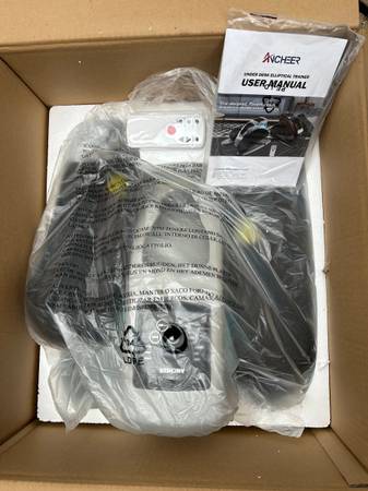 ANCHEER Under Desk Elliptical Machine, 2-in-1 Mini Exercise Bike 1