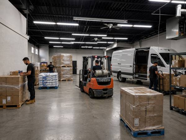 Fully Loaded Woburn Warehouse With Loading Dock / Drive In Gate 1