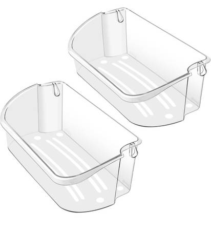 2 Pack Door Bin Shelf For Frigidaire refrigerator 240356402 AP254995 1