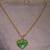 Green Jade Heart pendant necklace 2 thumbnail
