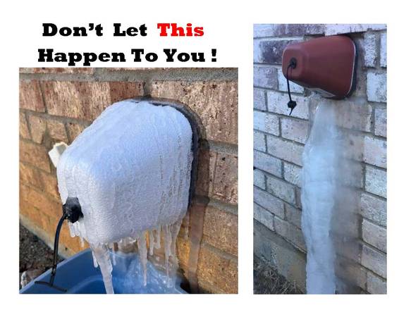 Powered Outside faucet anti-freeze Heater - Patented 1