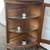 antique Oak corner display case 4 thumbnail