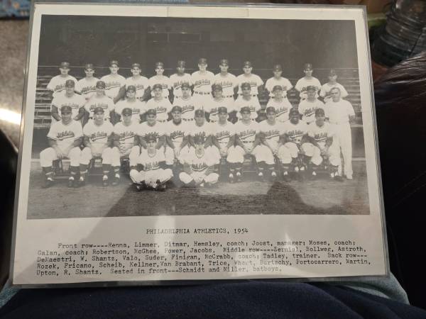 Vintage 1954 Philadelphia Athletics Team Photo 1