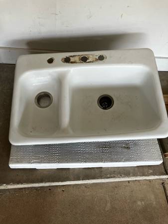 Enamled cast iron kitchen sink 1