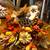 Cornucopia, medium size, fall foliage, feathers and bird 1 thumbnail