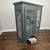 Light up Modern Farmhouse Dark Green Cabinet with Hairpin Legs 4 thumbnail