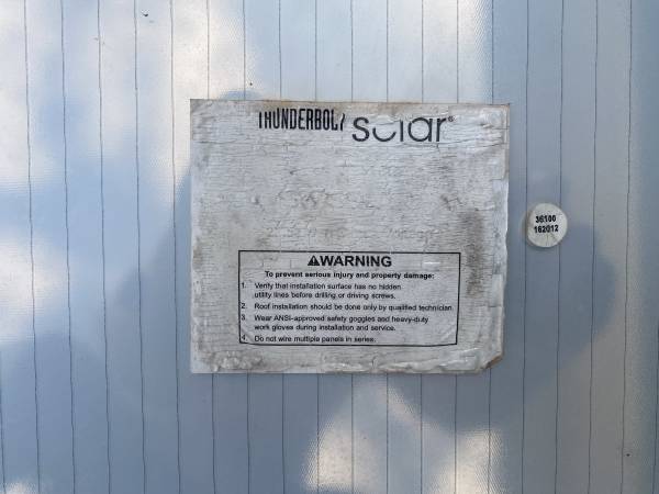 Solar Panel Rack and Dead Panels 1