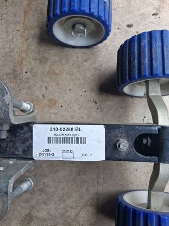 Roller assemblies new for boat trailer 1