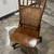 Vintage Beautiful Wood Reclining Office Chair 2 thumbnail