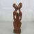 African Tribal Art Man & Woman Kissing Wood Sculpture-14 1/4" Tall 6 thumbnail