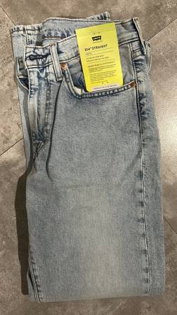 Levi's 514 Straight Stretch Jeans 31x30 Light Wash - NEW with tags 1