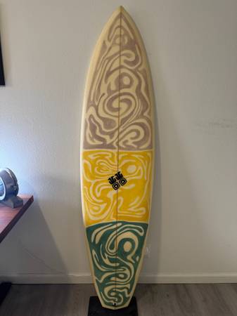 6'4 Campbell Brothers Russ Short Bonzer Surfboard - sporting goods