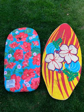 Skim board is $45  the boogie board is 1