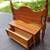 Beautiful solid black cherry bench with storage 6 thumbnail