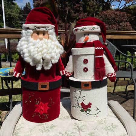 Santa Claus and Snowman Decorations 1