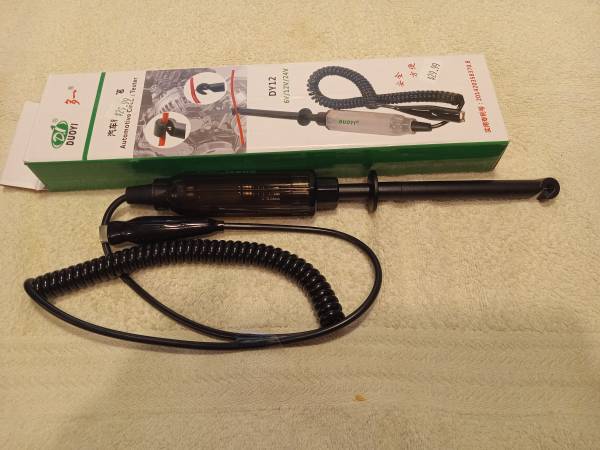 TEST LIGHT - PIERCING TYPE - 6-12-24 VOLT - LONG WIRE - ONE HAND - NEW 1