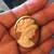 Real Cameo Stone in 18K yellow Gold Frame pendant and Brooch 2 thumbnail