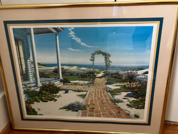 framed Ann Arbor Art Fair print Lee Mothes 1