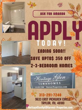 $1,195 / 2br - Apply today and move in next week! (Taylor)63926725850882124