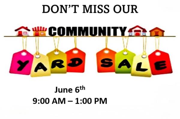COMMUNITY YARD SALE 25+ SELLERS 1