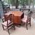 Duncan Phyfe Drop Leaf Table with Four Shield Back Dining Chairs 9 thumbnail