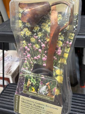 Copper flower misting sprinkler and accessories 1